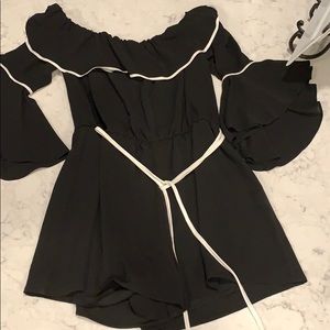 Black and white romper. Never worn